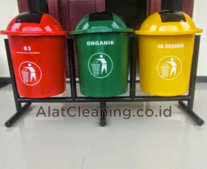 Tempat sampah gantung 3 bulat